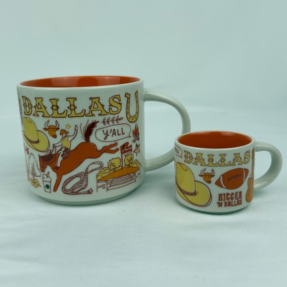 Starbucks Other - Starbucks Texas Dallas BTS Mug 14oz + Mini Demitasse Espresso Cup 2023